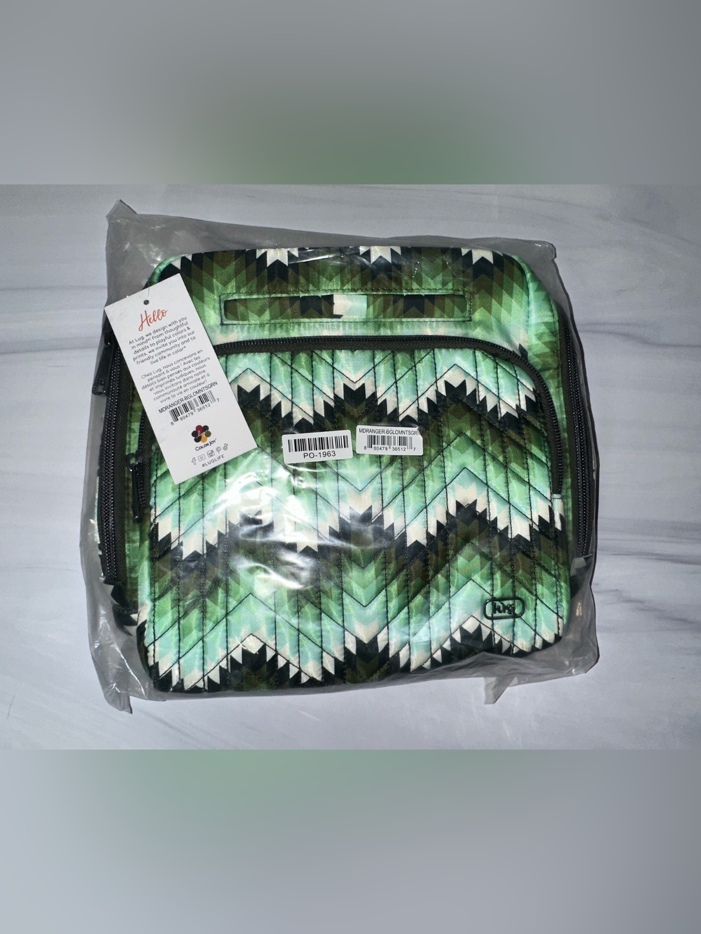Lug Ranger crossbody Bargello Mountains Green NEW